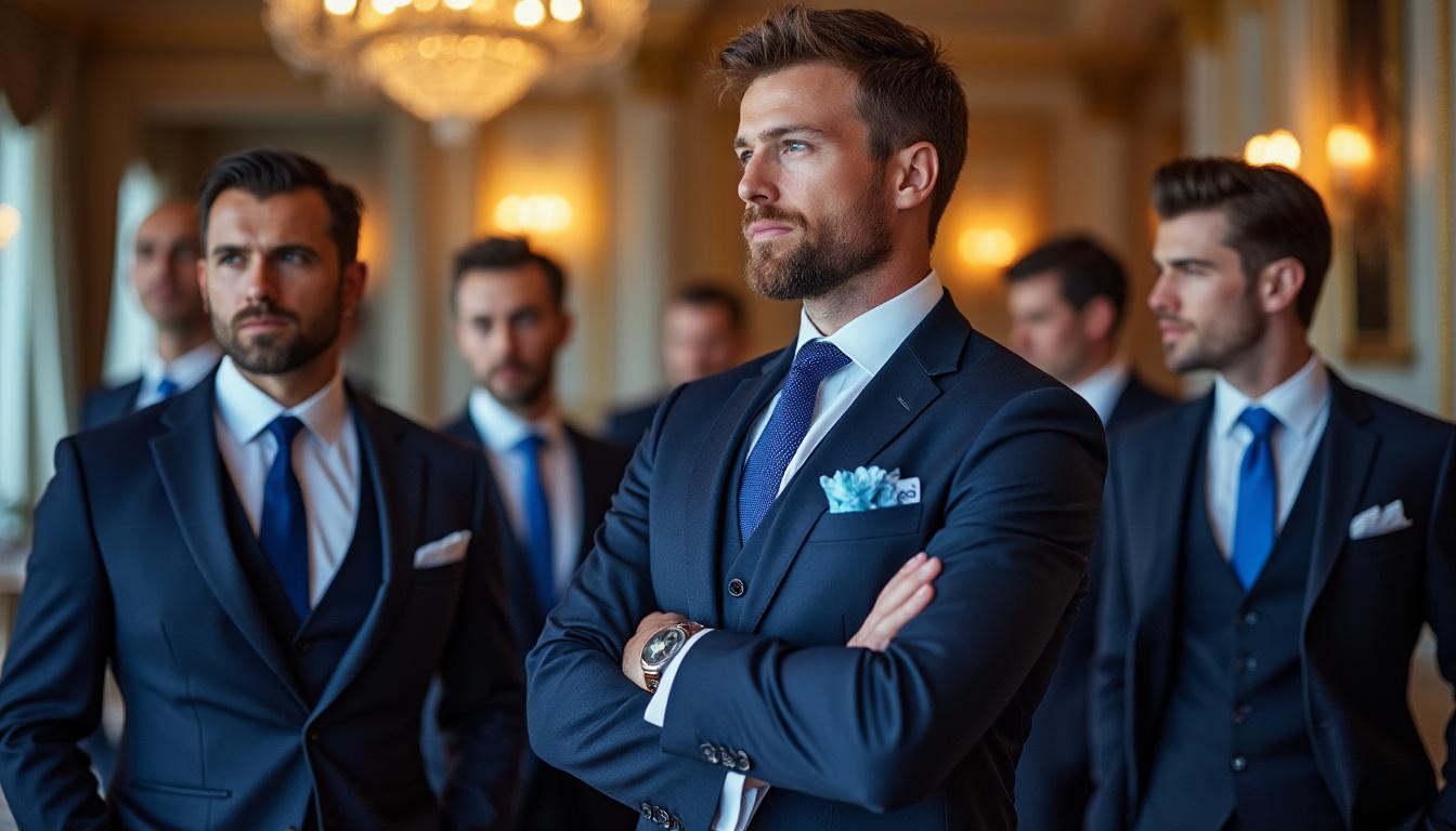 découvrez pourquoi la cravate homme en costume bleu marine est un incontournable de votre garde-robe. élégance, polyvalence et style, cet accessoire apporte une touche sophistiquée à vos tenues formelles et décontractées. faites le choix de l'élégance intemporelle.