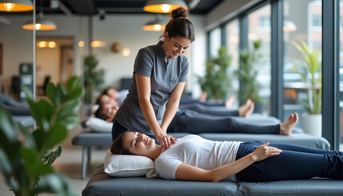 découvrez les bénéfices d’intégrer une pause énergie, massage en entreprise dans votre routine de travail : réduction du stress, amélioration du bien-être, et augmentation de la productivité au quotidien.