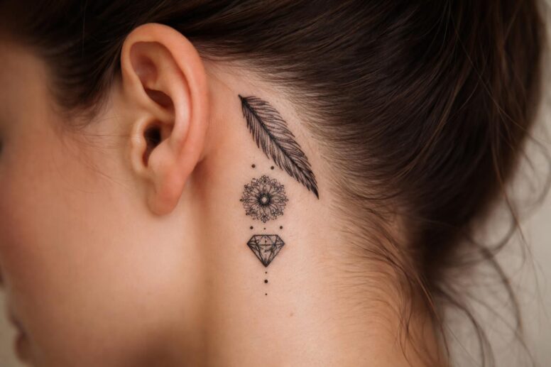 découvrez la signification des tatouages derrière l'oreille et décodez les symboles cachés derrière ce choix original et discret.