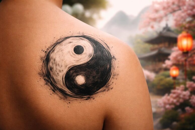 explorez la signification profonde du tatouage yin yang dans la culture orientale, symbole d'équilibre, d'harmonie et de dualité.